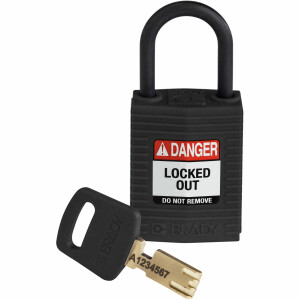 Brady SafeKey Compact Nylon Lockout Padlock