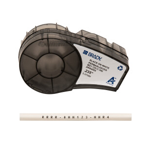 Brady M211 and M210 PermaSleeve Polyolefin Wire Marking Sleeves Black On White