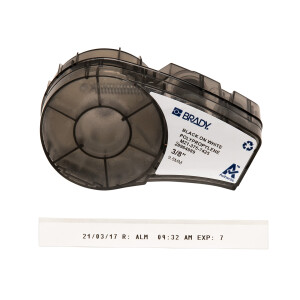 Brady Chemical Resistant Cryogenic Polypropylene Labels with Ribbon for M210, M211, BMP21-PLUS Printers