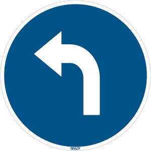 Brady Floor Sign Go Left