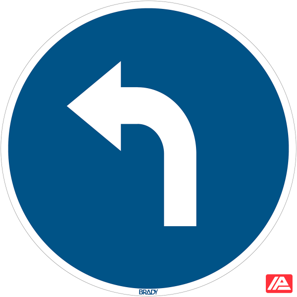 Brady Floor Sign Go Left