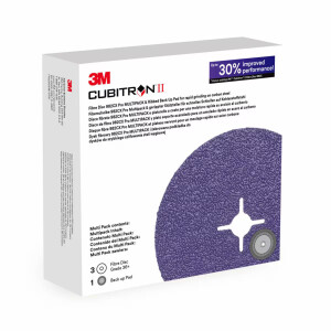 3M™ Cubitron™ II Fibre Disc 982CX Pro Slotted Disc with Ribbed Back-up Pad