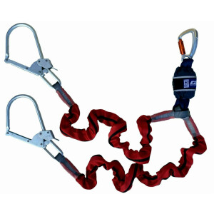 3M™ DBI-SALA® EZ-Stop™ Shock Absorbing Lanyard - Elasticated Webbing - Twin Leg - Edge Tested - 2.00 m