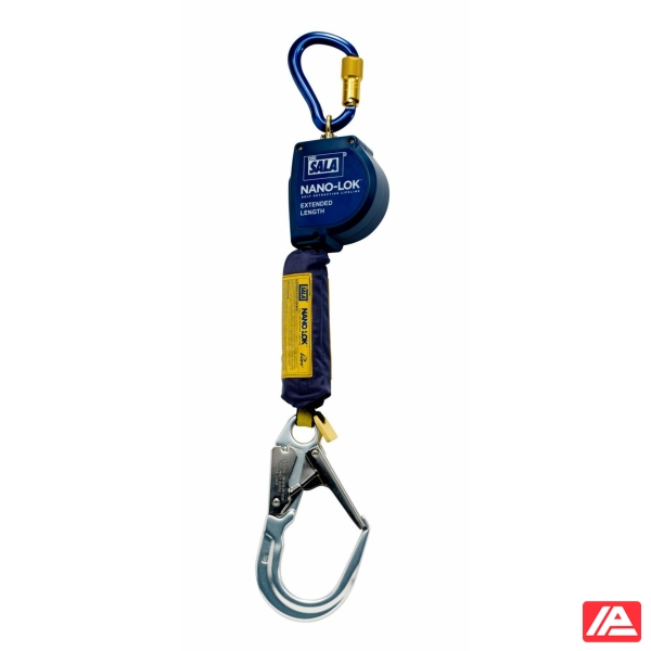 3M™ DBI-SALA® Nano-Lok™ Self-Retracting Lifeline - XL Extended Length - Single Leg - Web - 2.8m