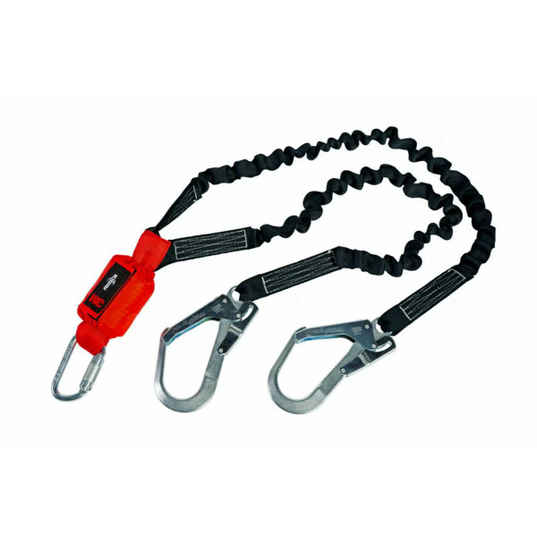 3M™ Protecta® Shock Absorbing Lanyard - Elastic Webbing - Twin Leg - 1.50m