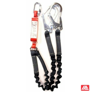 3M™ Protecta® Sanchoc™ Shock-Absorbing Lanyard - Elasticated Web - Διπλός Ιμάντας