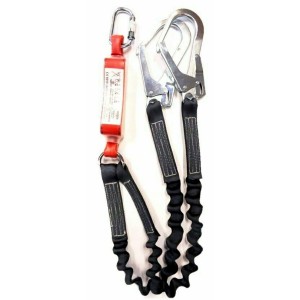 3M™ Protecta® Sanchoc™ Shock-Absorbing Lanyard - Elasticated Web - Διπλός Ιμάντας