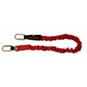 3M™ Protecta® Shock Absorbing Lanyard - Elasticated Webbing - Single Leg - 2.00 m