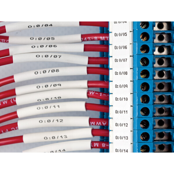 Brady PermaSleeve Heat Shrink Labels for M410, M510 and M511 Printers Black On White - Image 2