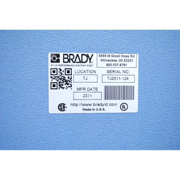 Brady 76 mm Core Metallised High Adhesion Matt Polyester Labels - Image 3