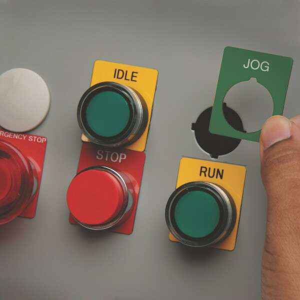 Brady B30 Series Raised Profile Push Button Labels White - Image 2
