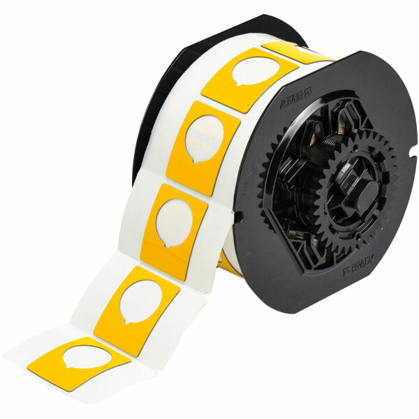 Brady B30 Series Raised Profile Push Button Labels Yellow