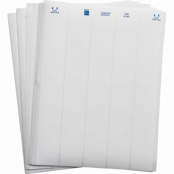 Brady LaserTab Polyester Labels A4 White Sheets