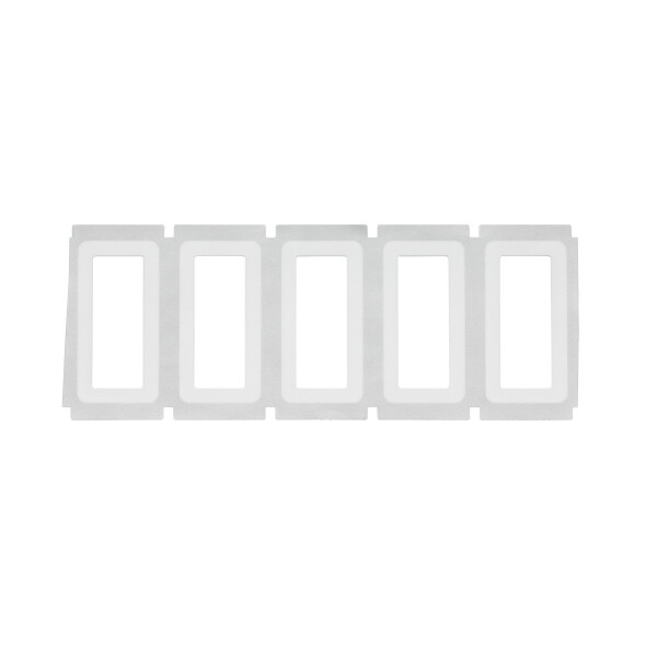 Brady One Step Protect Backside Printed Clear Polyester Labels with White Adhesive Border for 76 mm Core Printers - Image 2