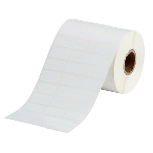 Brady 25mm Small Core Polyester Labels White
