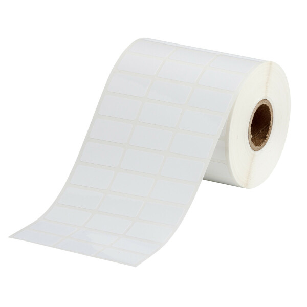 Brady 25mm Small Core Polyester Labels White