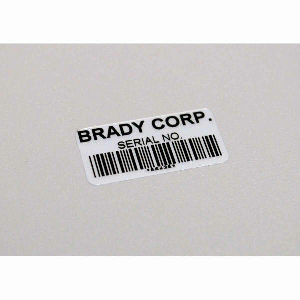 Brady B33 Metallised Glossy Polyester with .7 mil Adhesive Labels - Image 2