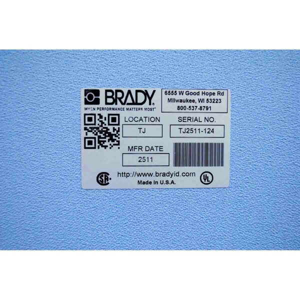 Brady B33 Metallised Glossy Polyester with .7 mil Adhesive Labels - Image 3