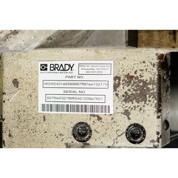 Brady BMP71 Matt White Polyester Barcode Labels - Image 2