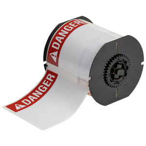 Brady B33 Series High Adhesion Glossy Polyester Preprinted Danger Labels