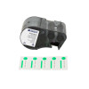 Brady Colour Polyester labels Black on Green