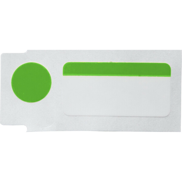 Brady Colour Polyester labels Black on Green - Image 5