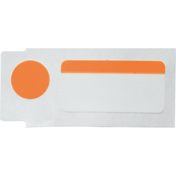 Brady Colour Polyester labels Black on Orange - Image 5