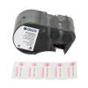 Brady Colour Polyester labels Black on Pink