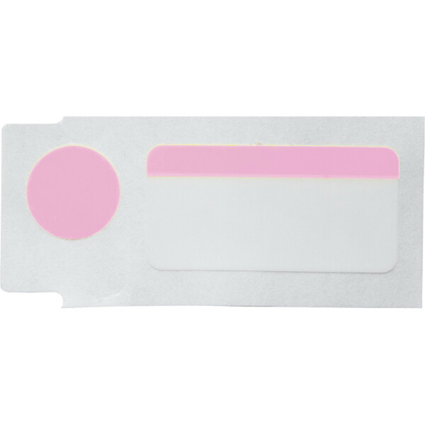 Brady Colour Polyester labels Black on Pink - Image 5