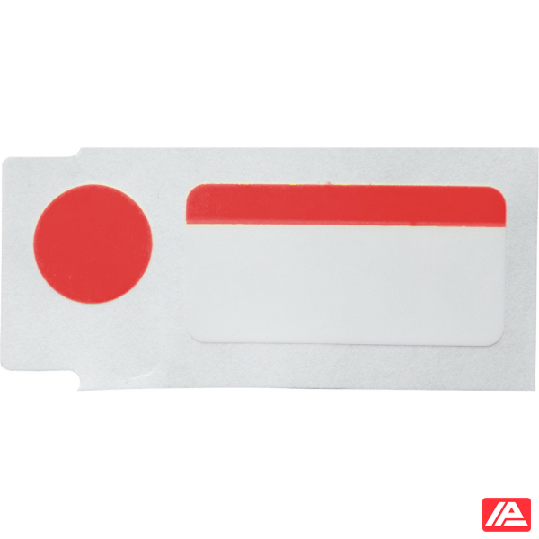 Brady Colour Polyester labels Black on Red - Image 5