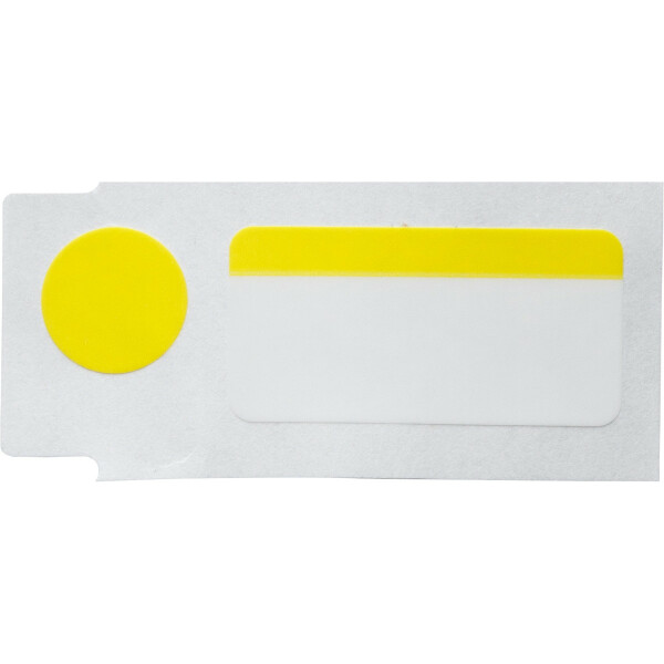 Brady Colour Polyester labels Black on Yellow - Image 5
