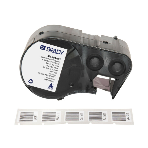 Brady Polyester Microscope Slide Laboratory Labels