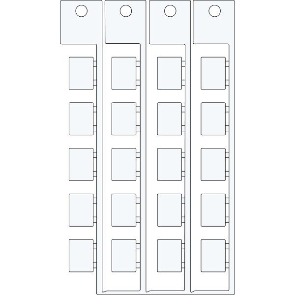 Brady LU 9X12 component tag