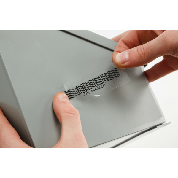 Brady 76 mm Core High Adhesion Clear Polyester Barcode Labels - Image 4