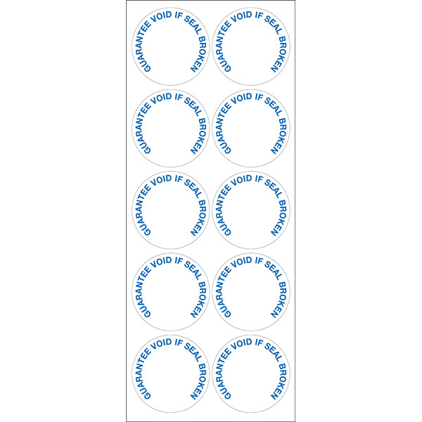 Brady Write-on Tamper-evident labels