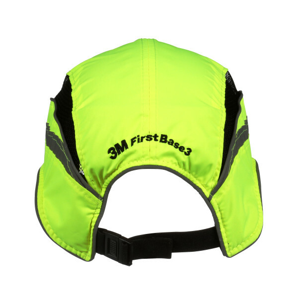 3M™ First Base™ 3 Bump Cap 2021866 Classic High Visibility Yellow Reduced Peak 55 mm Custom - Image 2