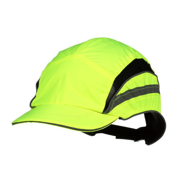 3M™ First Base™ 3 Bump Cap 2021866 Classic High Visibility Yellow Reduced Peak 55 mm Custom - Image 3
