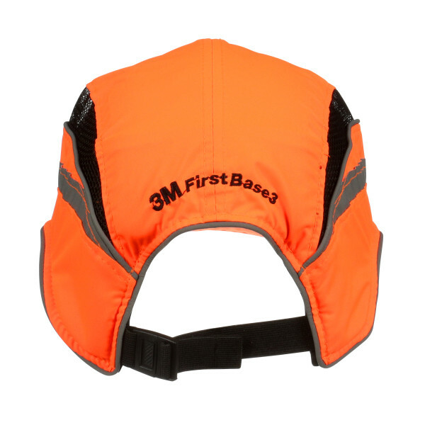 3M™ First Base™ 3 Bump Cap 2021874 Classic High Visibility Orange Reduced Peak 55 mm Custom - Image 6