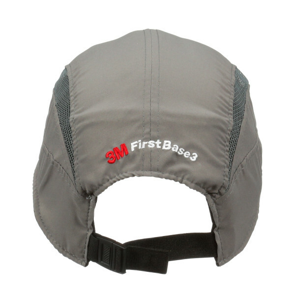 3M™ First Base™ 3 Bump Cap 2030605 Classic Grey Standard Peak 70 mm Custom - Image 2