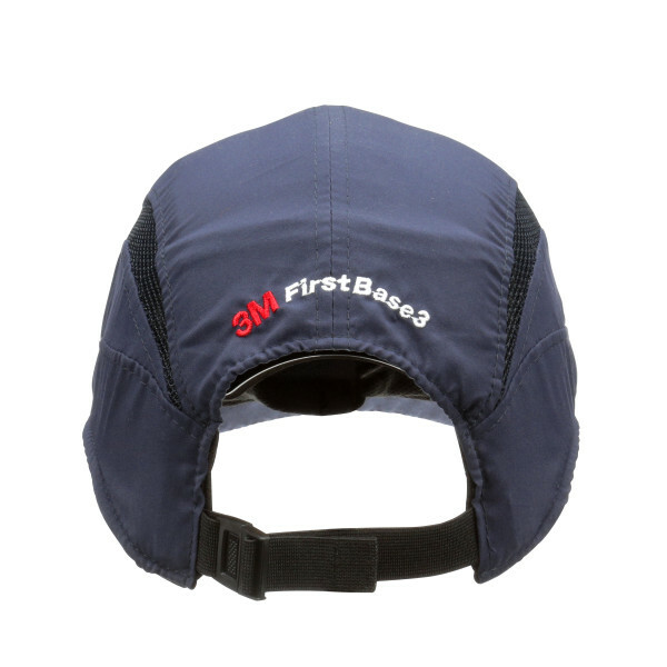 3M™ First Base™ 3 Bump Cap 2030037 Classic Navy/Blue Micro Peak 25 mm Custom - Image 4