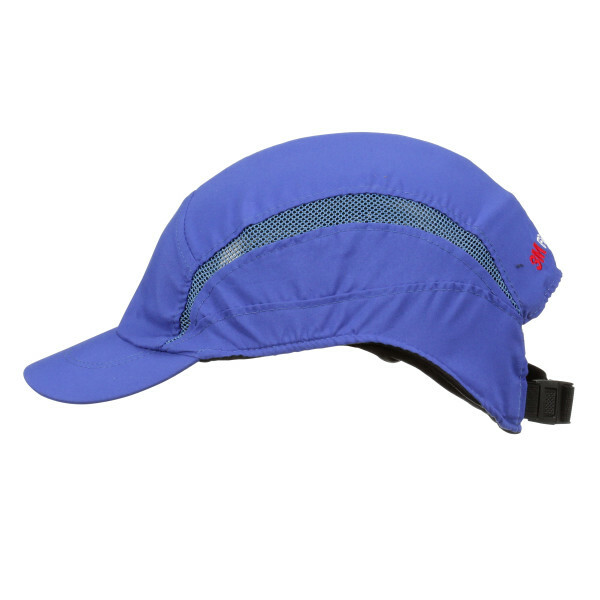 3M™ First Base™ 3 Bump Cap 2030601 Classic Royal Blue Reduced Peak 55 mm Custom - Image 3