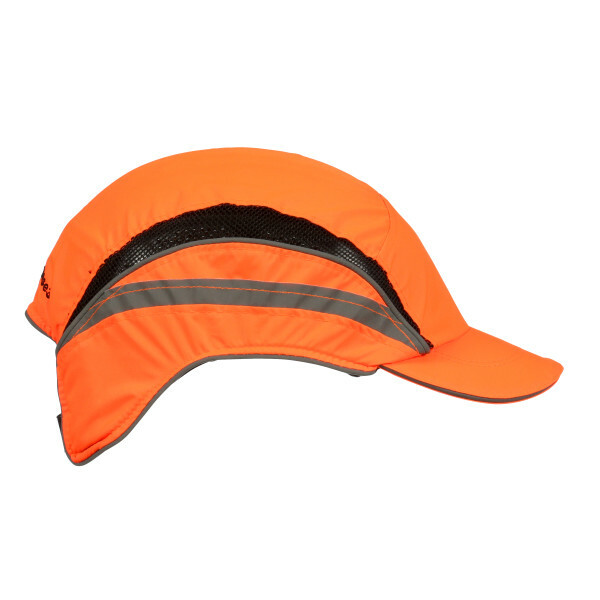 3M™ First Base™ 3 Bump Cap 2021874 Classic High Visibility Orange Reduced Peak 55 mm Custom - Image 3