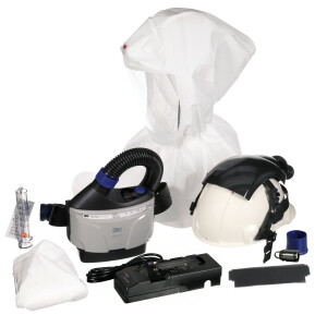 3M™ Versaflo™ Industrial Helmet with Hood Powered Air Respirator Kit TR-300E+ IHK
