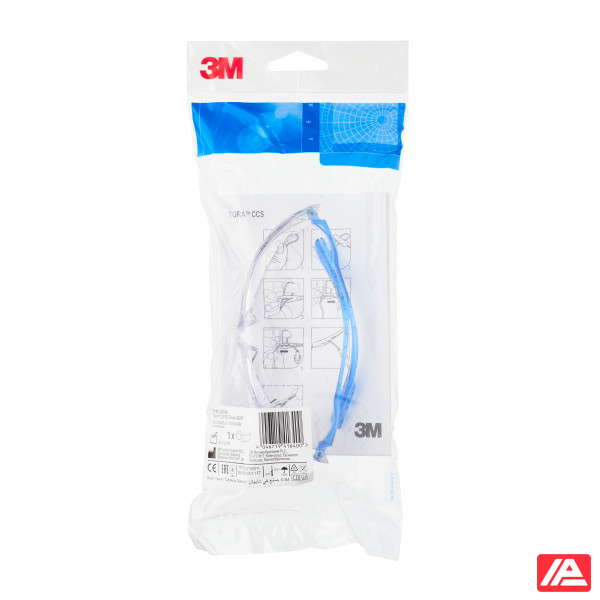 3M™ CCS Safety Glasses Anti-Scratch / Anti-Fog Clear Lens 71511-00000 - Image 3