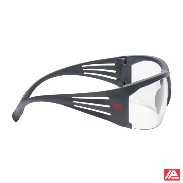 3M™ SecureFit™ Safety Glasses Grey frame Scotchgard™ Anti-Fog Clear Lens SF601SGAF-EU - Image 3