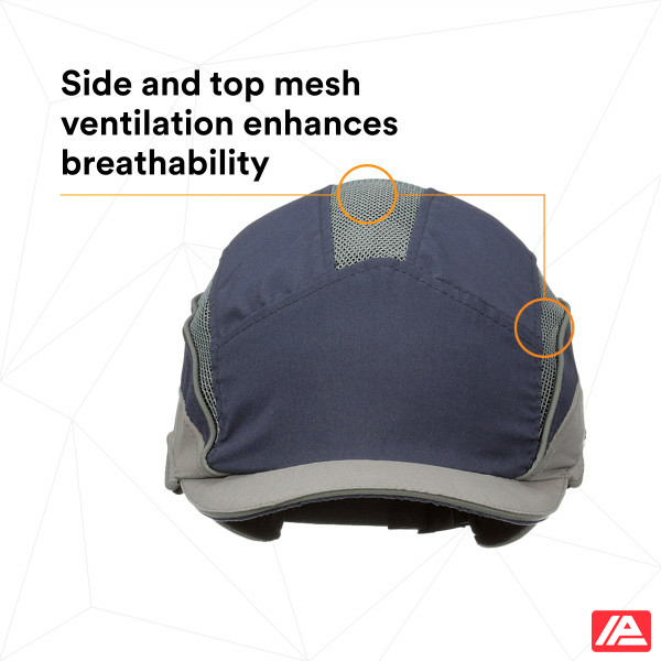 3M™ First Base™ 3 Bump Cap 2031215 Elite Navy/Grey Micro Peak 25mm - Image 2