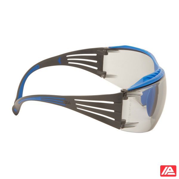 3M™ SecureFit™ 400 Series Safety Glasses SF407XSGAF-BLU BLU/GRY I/O GRY Scotchgard™ Anti-Fog/Anti-Scratch Lens - Image 3