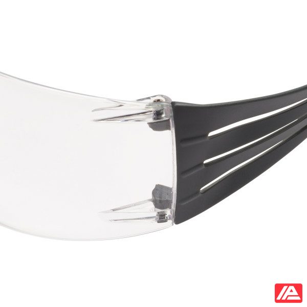 3M™ SecureFit™ 400 Safety Glasses Red/Grey Frame Scotchgard™ Anti-Fog/Anti-Scratch Coating (K&N) Clear Lens SF401SGAF-RED-EU - Image 3