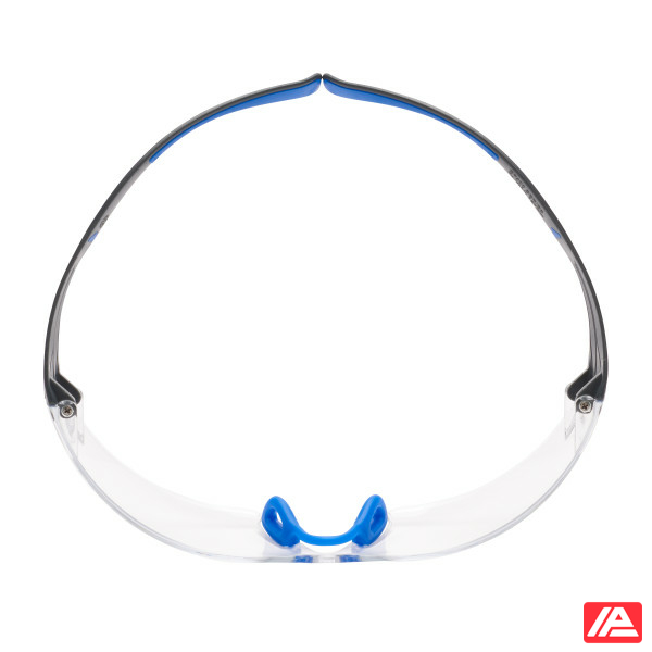 3M™ SecureFit™ 400 Safety Glasses Blue/Grey Frame Scotchgard™ Anti-Fog/Anti-Scratch Coating (K&N) Clear Lens SF401SGAF-BLU-EU - Image 3
