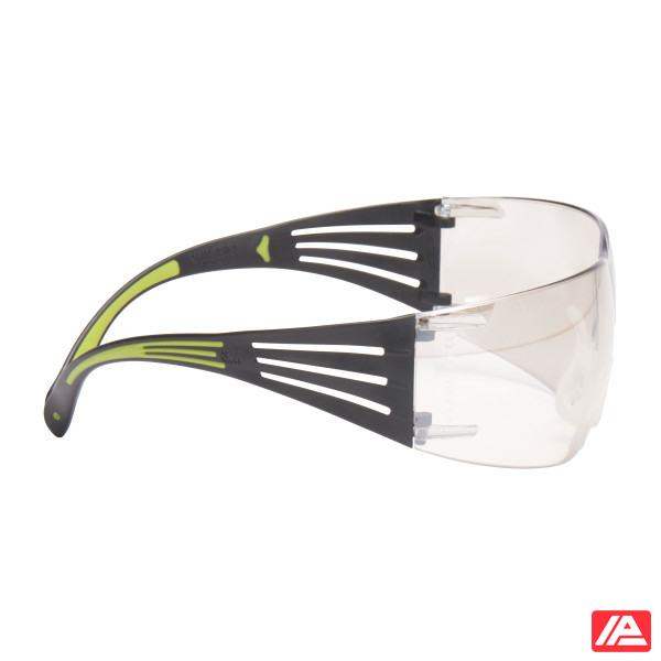 3M™ SecureFit™ 400 Safety Glasses Black/Green frame Anti-Scratch Indoor/Outdoor Mirror Lens SF410AS-EU - Image 3